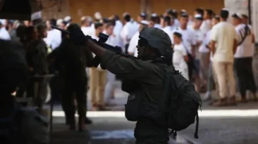 Illegal Israeli settlers attack Palestinian school in the occupied West Bank.