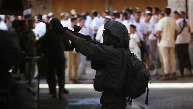 Illegal Israeli settlers attack Palestinian school in the occupied West Bank.